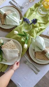 Mantel Individual redondo de algas marinas tejidas Productos ecológicos Hecho en Vietnam Mantel Decoración de mesa al por mayor - Product Image 5