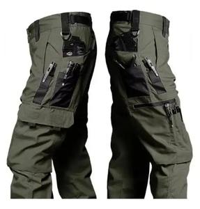 Pantalones de Trabajo de Lona Resistentes al Desgaste para Hombre, Pantalones Cargo Rectos con Múltiples Bolsillos, Pantalones Tácticos para Correr al Aire Libre, Casuales de Primavera y Otoño - Product Image 6