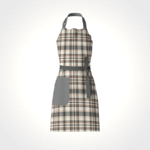 Delantal de cocina de algodón con bolsillos, lazos ajustables para el cuello y la cintura para comodidad, delantal multiusos para hornear - Product Image 1