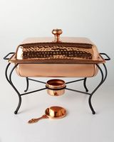 Chauffe-Plat en Cuivre Professionnel pour Traiteur, Buffet Hôtelier et Restaurant – Modèle TCACD55 de la Marque TCA – Personnalisable en Gros avec Logo – Vapeur