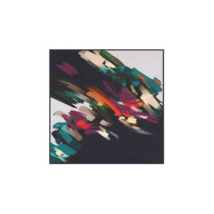 Black Floral Chiffon Square Fashion Scarf - Product Image 1