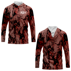 Vêtements et accessoires OEM Logo personnalisé Marque OEM Sweat à capuche de pêche avec cache-cou Chemises de pêche en polyester 2025 Sweat à capuche de sublimation - Product Image 3