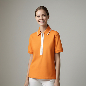 Golf léger personnalisé pour femmes pour Polo t-shirt Style de rue à manches courtes sport haut de course caractéristiques compressées - Product Image 6