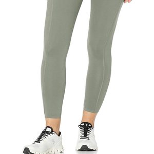 Mallas con logotipo personalizado para mujer, ropa deportiva de cintura alta para gimnasio, pantalones de Yoga con realce de glúteos, mallas de Yoga sin costuras con compresión elástica - Product Image 2