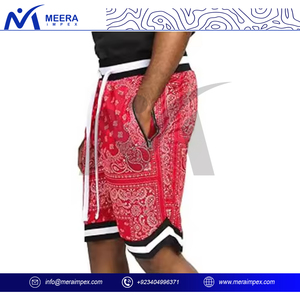 High Street Men's Double-<b>Layered</b> Mesh Shorts High Quality 100% Polyester Sublimation Print Painted Heavyweight Thick Summer - Product Image 4