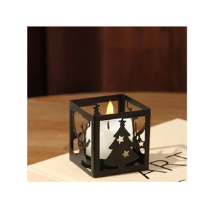 Contemporary geometric metal <b>candle</b> <b>holders</b> perfect for modern home decor tabletop ambient lighting and display - Product Image 2