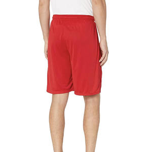 Pantalones cortos atléticos de poliéster y algodón hechos en fábrica con bolsillos Ropa de entrenamiento de verano y gimnasio de lona transpirable para correr Jogging - Product Image 5