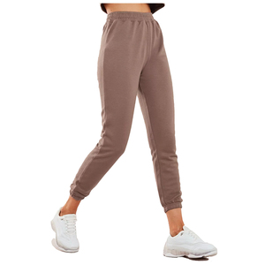 Chándal de invierno personalizado de alta calidad OEM para mujer, conjunto de 2 piezas, Top corto con capucha y pantalones de chándal, chándal en blanco para correr para mujer - Product Image 5