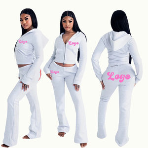 Eco-Friendly <b>Lounge</b> Wear <b>Women</b> Set Tall Girl Friendly Custom Logo Soft Flared <b>Pants</b> <b>Women</b> 3 Piece Yoga Set <b>Lounge</b> Set For <b>Women</b> - Product Image 6