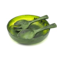 Handgemaakte hars schaal, milieuvriendelijk, vaatwasserbestendig, voedselveilig, voor het serveren van salade & fruit.