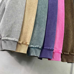 Sweat-shirt col rond unisexe personnalisé, coupe classique, effet vintage délavé, avec logo minimaliste sur le devant, 100 % coton, hiver - Product Image 6