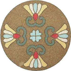 Tapis et tampons de mariage en vrac perlés décoratifs élégants de concepteur contemporain fait à la main Unique élégant avec des options personnalisées - Product Image 3