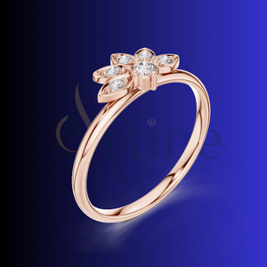 Maison jewels 10K Cojín de lujo Corte Moissanite Anillo Propuesta de compromiso Regalo - Product Image 1