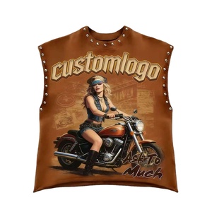 Camiseta sin mangas con estampado gráfico personalizado Glory, top con estampado DTF con tachuelas para ropa urbana y casual, venta al por mayor OEM - Product Image 1