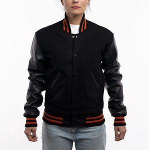 Chaquetas universitarias Letterman Varsity en colores para mujeres damas con parches bordados de chenilla personalizados al por mayor - Product Image 1