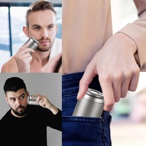 Afeitadora Eléctrica Portátil Mini Recargable por USB para Hombre, Afeitadora Rotativa Inalámbrica Impermeable IPX7 con Cuchilla Única para Uso Corporal - Product Image 1