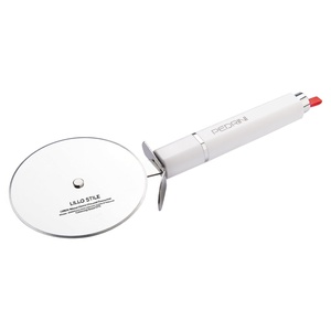 Cortador de <span class=keywords><strong>Pizza</strong></span> Rotella <span class=keywords><strong>Maxi</strong></span> LILLO STILE Cromo Brillante y Blanco 0768 - Product Image 2