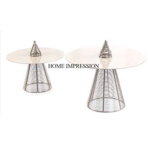 ลวดโลหะชุบทองเกรดสูงทำให้รอยัลดูงานแต่งงานและวิลล่าปาร์ตี้อาหารที่เสิร์ฟบนโต๊ะถาดโลหะ - Product Image 2