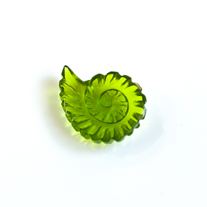 Turmalina Verde Natural Tallada en Forma de Concha de Nautilus, Piedra Preciosa de Turmalina Tallada en Concha, Cuentas para la Fabricación de Joyas por Mayorista - Product Image 2