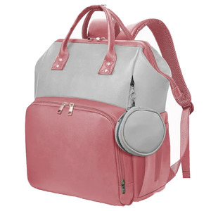 Bolsa de pañales de cuero para mamá, bolsa de pañales, mochilas, bolsa de pañales de cuero vegano - Product Image 4