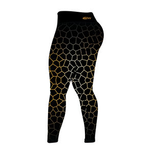 Cintura alta para mujer con ajuste de compresión de tela transpirable de secado rápido a prueba de sentadillas seguro diseñado para correr y sesiones de estudio - Product Image 4