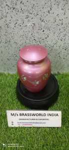 Nouvelles urnes funéraires pour animaux de compagnie en laiton, aluminium et argent rose pour adultes Brassworld India, modèle américain BWI-786-514, fournitures funéraires - Product Image 2