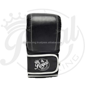 Guantes de combate de MMA de 10 oz vendidos en fábrica profesional, guantes de boxeo de encaje rojo y negro personalizados, Material sintético ligero impreso - Product Image 2