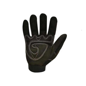 Gants en cuir de mécanicien personnalisés noirs Nouveau design Protection améliorée Gants de travail confortables et résistants - Product Image 1