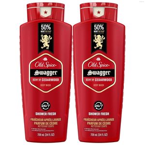 Gel douche rafraîchissant aux herbes Old Spice pour hommes, protection 3X, fraîcheur 24/7, parfum longue durée, collection rouge Swagger - Product Image 1