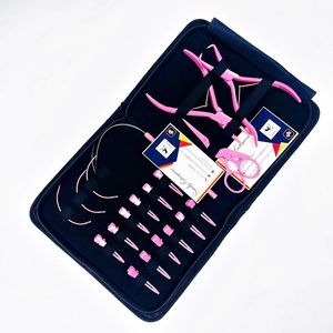 Kit inteligente de extensión de cabello humano de alta calidad de color rosa claro para uso regular al mejor precio con logotipo personalizado sostenible ecológico - Product Image 1