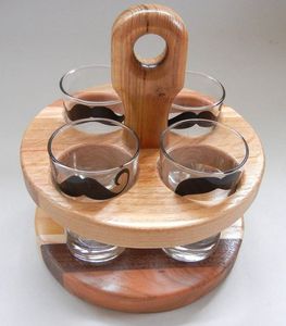 New Multifunction Non-Folding Countertop Four-Layer Glass Holder Bottle <b>Drying</b> <b>Rack</b> Holds 6 Glasses 1 Bottle Bamboo Wine Storage - Product Image 1