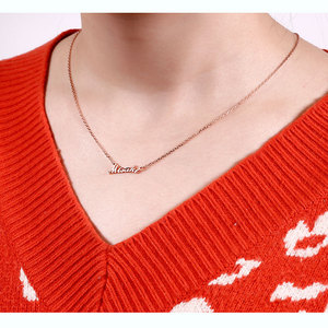 Collier personnalisé Jeulia à trois tons en argent sterling, cadeau tendance - Product Image 6