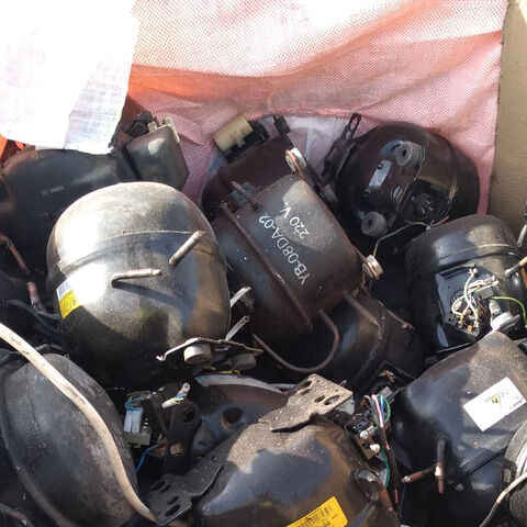 AC and Fridge Compressor Scrap - Valuable Metal Recyclables