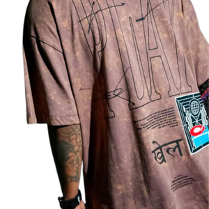 T-shirts pour hommes en coton 100% lavé, coupe ample, style vintage, streetwear décontracté, doux, respirant, pour un usage quotidien urbain - Product Image 6