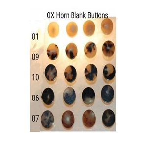 Buffalo Horn Colors Button Raw Custom Sizes Brown Buffalo Real Horn Button Raw Blank Horn Button - Product Image 2