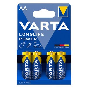 ถ่านอัลคาไลน์ วาร์ต้า ลองไลฟ์ พาวเวอร์ ขนาด AA 1.5V แพ็ค 4 ก้อน - Product Image 2