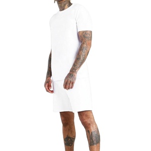 Ensemble d'été pour homme : T-shirt 100 % coton et T-shirt en mélange polyester-coton en tissu polaire 2026 - Product Image 3