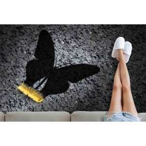 พรมลายผีเสื้อพร้อมลายหนอนผีเสื้อ, พรมเปลี่ยนลาย, พรมลายหนอนผีเสื้อ, พรมขนนุ่ม - Product Image 3