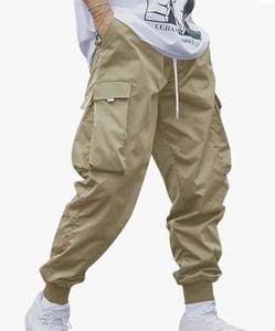Pantalones Deportivos Cargo de Alta Gama para Hombre, Estilo Techwear, con Bolsillos con Solapa, Cordón Ajustable, Elásticos, Casuales - Product Image 1