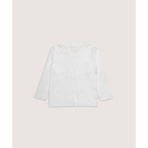 T-shirt basique à manches longues et col en V pour enfants Vêtements d'été confortables - Product Image 4