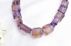 Cuentas de Piedras Preciosas de Ametrina Natural Facetadas para la Elaboración de Joyería Fina - Product Image 3