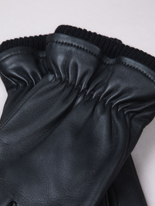 Gants de moto en cuir thermique pour homme, épais, en polaire, pour la saison hivernale, confortables, respirants, écologiques - Product Image 6