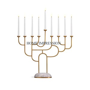 Aluminum Silver Ware Table Top Office Candle Holder Clear Glass Round <b>Large</b> Decorating Home and Cafe Lights Candle Holder - Product Image 3