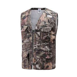 Oem Service Color liso Moda cuero caza chaleco nuevo estilo cremallera frontal transpirable cuero caza chaleco - Product Image 4