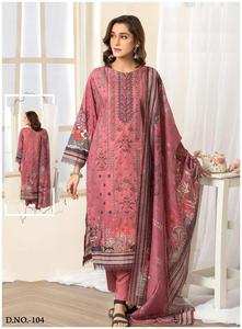 Pure Lawn Cotton Collection Heavy Mal Duppata Elegante traje pakistaní - Product Image 5