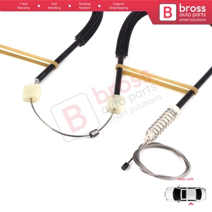 Kit de réparation de lève-vitre arrière gauche BWR5093 pour Fluence L3 2009-2024 Berline 4 portes 827210016R - Product Image 3
