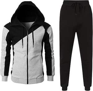 Conjunto de ropa deportiva de algodón 100% personalizada para hombre al por mayor, chándal de entrenamiento de talla grande con logotipo de manga larga y capucha para invierno - Product Image 3