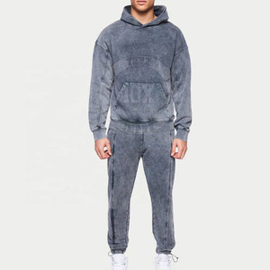 Survêtements lavés à l'acide fabriqués dans les meilleurs matériaux Survêtements de rue à manches longues Survêtements lavés à l'acide à la mode - Product Image 1