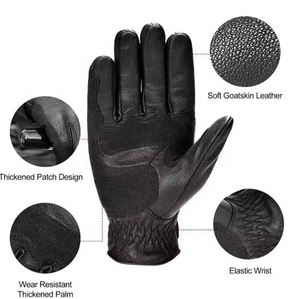 Gants en cuir de course de moto imperméables, légers et durables Gants de motocycliste chauds d'été avec écran tactile Sports du Pakistan - Product Image 5