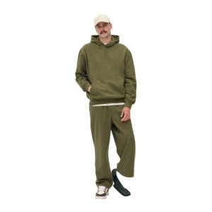 ชุดวอร์มผ้าฟลีซคอตตอนสำหรับฤดูหนาวปี 2025 แบบขายส่ง สำหรับทุกเพศ ระบายอากาศได้ดี แห้งเร็ว สไตล์สตรีทแวร์ เสื้อฮู้ดแบบสวมหัว กางเกงขายาว - Product Image 1